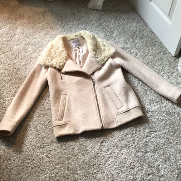 Zara jacket/coat, faux fur collar, size small - Picture 2 of 12